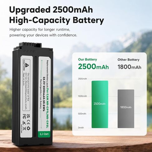 2500mAh NB-CP2L NB CP2L battery + charger Compatible with Canon Selphy CP1500 NB-CP1L SELPHY CP1200 CP1300 CP770 CP780 CP790 CP800 CP900 CP910CP100 CP200 CP220 CP300 CP330 CP510 CP730 photo printer in Saudi Arabia