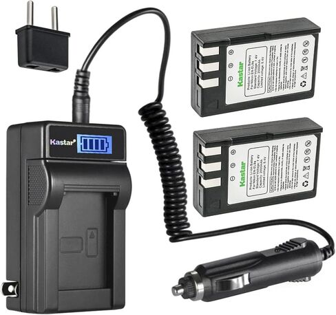 Kastar 2-Pack EN-EL9 Battery and LCD AC Charger Compatible with Nikon EN-EL9 EN-EL9a EN-EL9e Battery, Nikon MH-23 Charger, Nikon Battery Grip BG-2A for Nikon D40/D40x/D60/D3000/D5000 DSLR Camera in Kuwait