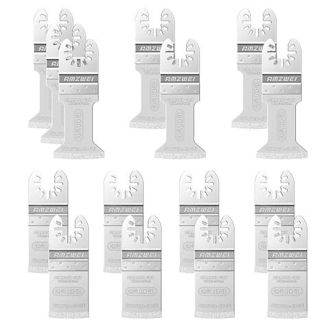 AMZWEI 15PCS Diamond Oscillating Tool Blades, Curved Edge | Grout Removal, Mortar Cleaning, 1/13 in Thick, Compatible with Dewalt, Milwaukee, Rockwell, Ridgid, Ryobi, Craftsman, Chicago in Kuwait
