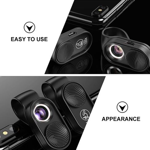 MERRYHAPY X Pocket Size Abs Plastic with LED Light Mobile Phone Microscope Digital Microscope Portable and Sturdy Optical Lens for Jewelry and Gemstone Inspection for Smartphone Use in Kuwait