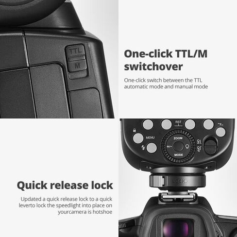 Godox V860III-C TTL 2.4G GN60 HSS Camera Flash with 10-Speed Adjustable Modeling Light, one-Key Switch TTL+ Godox XPRO-C Trigger Transmitter for Canon Camera in Saudi Arabia