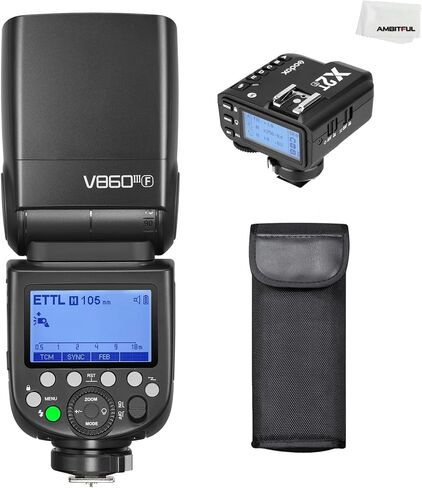 Godox V860III-C TTL 2.4G GN60 HSS Camera Flash with 10-Speed Adjustable Modeling Light, one-Key Switch TTL+ Godox XPRO-C Trigger Transmitter for Canon Camera in Saudi Arabia