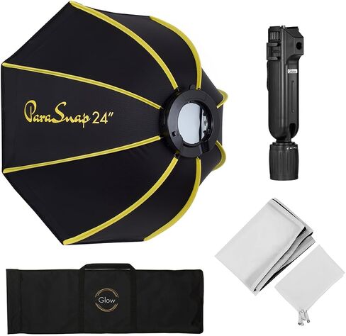 Profoto A10 On and Off Camera Flash for Nikon, Bundle with Glow 24" PS-B24K ParaSnap Octagonal Softbox, Adapter, Color Filter Shapers Kit in Kuwait