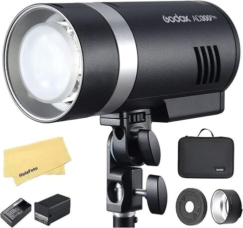 GODOX AD300 Pro AD300Pro Outdoor Flash for Canon Sony Nikon Fuji Olympus Panasonic Cameras,2.4G TTL HSS 1/ 8000s,320 Full Power Flashes in Kuwait