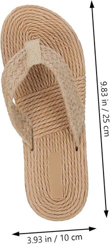 Fashionable Imitation Straw Slippers Perfect for Casual Outdoor Beach Travel Match Jeans Shorts Skirts in Kuwait