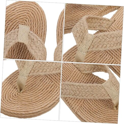 Fashionable Imitation Straw Slippers Perfect for Casual Outdoor Beach Travel Match Jeans Shorts Skirts in Kuwait