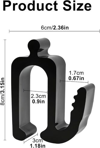 2 Pack Heavy Duty Wagon Side Hooks for Wonderfold Wagon W4 & W2, Stroller Hooks for Wagon, 10KG Load Multipurpose Organizer Hooks for Bags & Travel Essentials in Kuwait