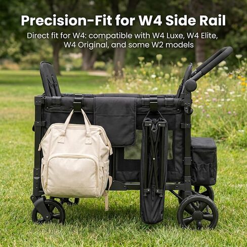 2 Pack Heavy Duty Wagon Side Hooks for Wonderfold Wagon W4 & W2, Stroller Hooks for Wagon, 10KG Load Multipurpose Organizer Hooks for Bags & Travel Essentials in Kuwait