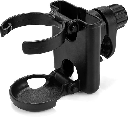 Accmor Stroller Cup Holder with Phone Holder, Foldable Universal Cup Holder, 360 ° Rotatable Bottle Holder for Stroller, Bike, Wheelchair, Walker, Scooter in Kuwait
