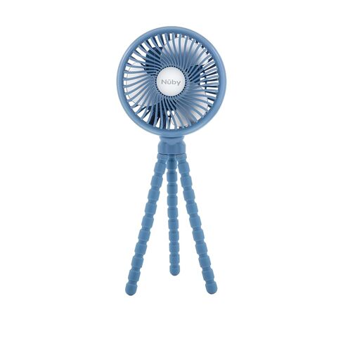 Nuby Flexible Tripod 3-Speed Stroller Fan | 360° Rotation - USB-C Rechargeable - 3 LED Light Settings - Black in Kuwait