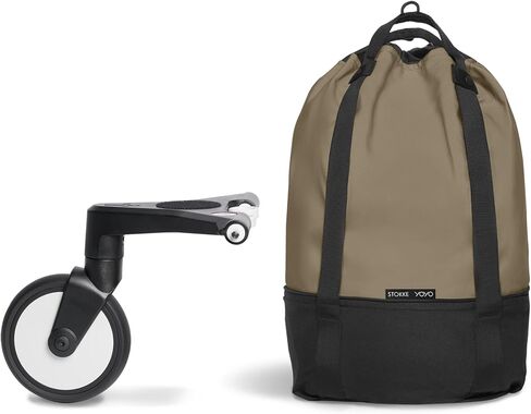 Stokke YOYO Bag - Provides Additional Storage for YOYO3 Stroller, Black | Includes Wheel Base & Hooks, Hooks Onto YOYO3 Stroller in Seconds, Washable, Extra Storage for an Additional 22lbs in Kuwait