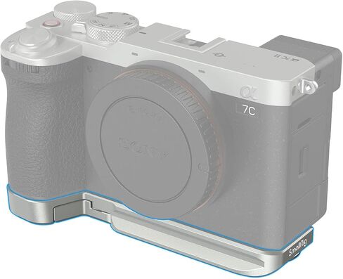 SmallRig Base Plate for Sony A7C II/A7CR, Bottom Mount Plate (Silver) with Built-in Quick-Release Plate for Arca, QD Socket, Strap Slot, 1/4"-20 and 3/8"-16 Threaded Hole - 4439 in Kuwait