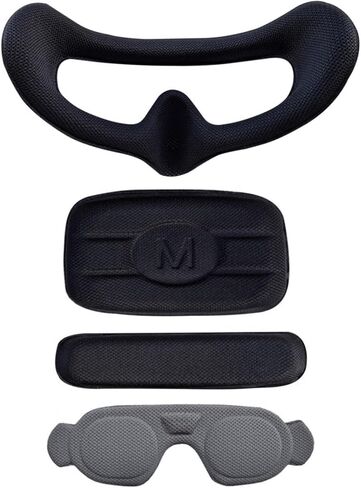 Lens Protection Cover for DJI Avata 2 Goggles 3/Mini 4 pro/DJI NEO/Air 3,Foam Pad Eye mask for DJI Avata 2 Goggles 3/Mini 4 pro/DJI NEO/Air 3 Accessories (Black) in Kuwait