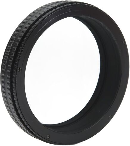 Helicoid Adapter for Camera Lens Mounting, 17 31mm Aluminum Alloy Black Lens Focusing Tube, M77 to M77, Ideal for Photography Enthusiasts in Kuwait