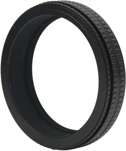 Helicoid Adapter for Camera Lens Mounting, 17 31mm Aluminum Alloy Black Lens Focusing Tube, M77 to M77, Ideal for Photography Enthusiasts in Kuwait