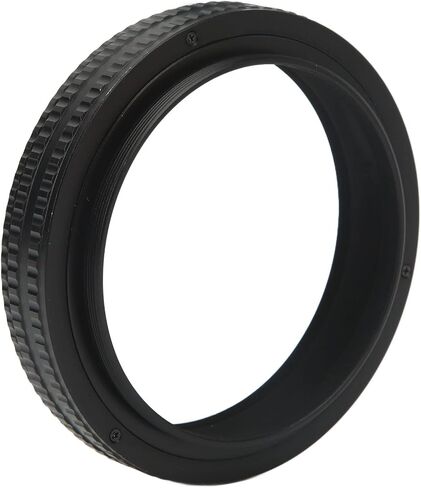 Helicoid Adapter for Camera Lens Mounting, 17 31mm Aluminum Alloy Black Lens Focusing Tube, M77 to M77, Ideal for Photography Enthusiasts in Kuwait