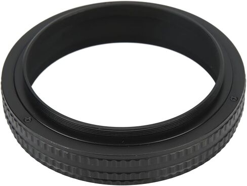 Helicoid Adapter for Camera Lens Mounting, 17 31mm Aluminum Alloy Black Lens Focusing Tube, M77 to M77, Ideal for Photography Enthusiasts in Kuwait