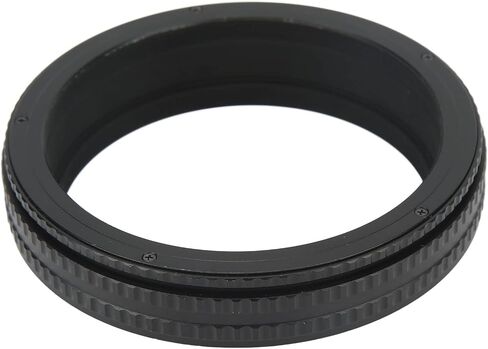 Helicoid Adapter for Camera Lens Mounting, 17 31mm Aluminum Alloy Black Lens Focusing Tube, M77 to M77, Ideal for Photography Enthusiasts in Kuwait