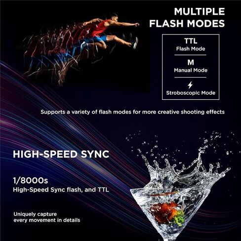 Flashpoint eVOLV 200 Pro TTL Pocket Flash Kit for Camera Strobe Light Photography, 200Ws, 1/8000 HSS, 500 Full Power Flashes, 0.01-1.8s Recycling w/2900mAh Battery, Bare Bulb/Speedlite Flash in Kuwait
