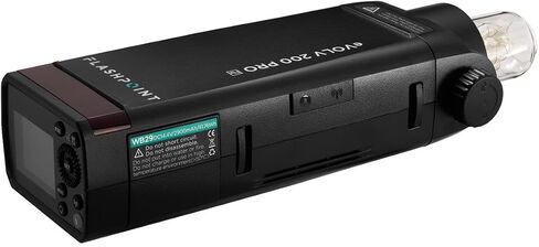 Flashpoint eVOLV 200 Pro TTL Pocket Flash Kit for Camera Strobe Light Photography, 200Ws, 1/8000 HSS, 500 Full Power Flashes, 0.01-1.8s Recycling w/2900mAh Battery, Bare Bulb/Speedlite Flash in Kuwait