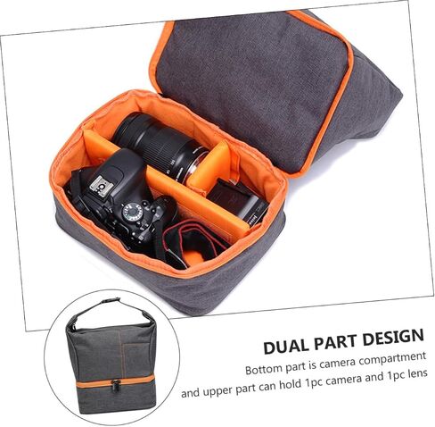 Shockproof Camera Bag for Versatile Storage Pouch Design Convenient Shoulder Handheld Carrying Photography Accessory for Outdoor Use in Kuwait