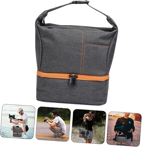 Shockproof Camera Bag for Versatile Storage Pouch Design Convenient Shoulder Handheld Carrying Photography Accessory for Outdoor Use in Kuwait