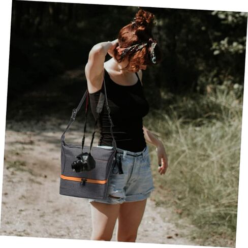 Shockproof Camera Bag for Versatile Storage Pouch Design Convenient Shoulder Handheld Carrying Photography Accessory for Outdoor Use in Kuwait