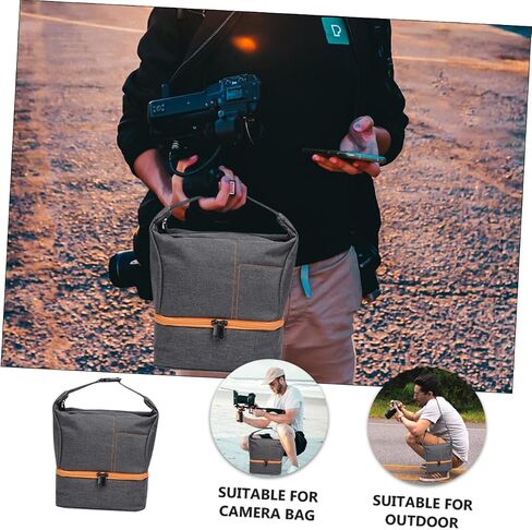 Shockproof Camera Bag for Versatile Storage Pouch Design Convenient Shoulder Handheld Carrying Photography Accessory for Outdoor Use in Kuwait