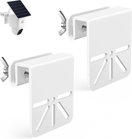 2 Pack Gutter Mount Bracket Compatible with Eufy Solocam S340/E30, No Drill Installation, Stainless Steel Gutter Mount for Security Camera, Security Camera Holder in Kuwait