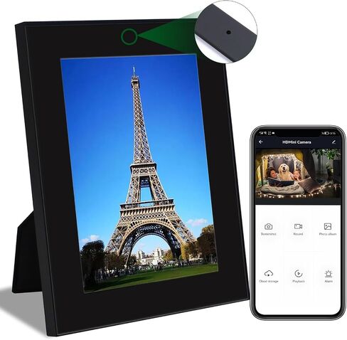 Security Camera, Hidden Spy Camera Photo Frame, WiFi Nanny Cam | Remote Viewing, Motion Detection, 1080P FHD, Indoor Security, Wireless Video Recorder in Kuwait