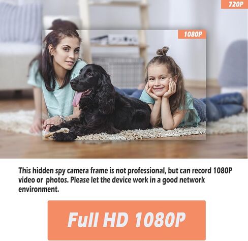 Security Camera, Hidden Spy Camera Photo Frame, WiFi Nanny Cam | Remote Viewing, Motion Detection, 1080P FHD, Indoor Security, Wireless Video Recorder in Kuwait