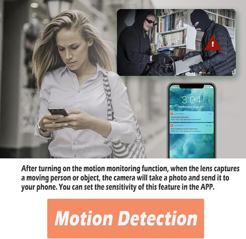 Security Camera, Hidden Spy Camera Photo Frame, WiFi Nanny Cam | Remote Viewing, Motion Detection, 1080P FHD, Indoor Security, Wireless Video Recorder in Kuwait
