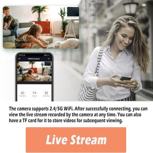 Security Camera, Hidden Spy Camera Photo Frame, WiFi Nanny Cam | Remote Viewing, Motion Detection, 1080P FHD, Indoor Security, Wireless Video Recorder in Kuwait