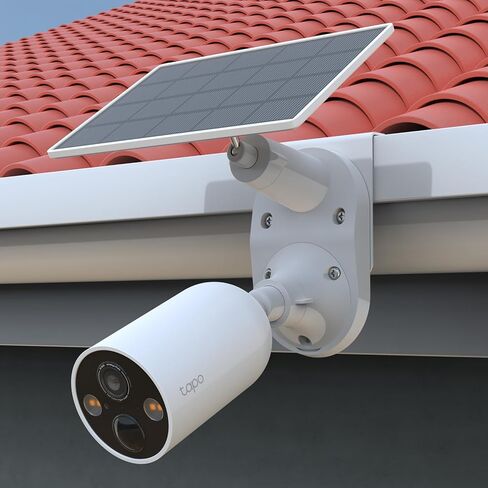 Gutter Mount Compatible with TP-Link Tapo C660 C615F C645D C402 C403 C460 C425 C630 C411 C610 TC82 TC90 TC85 KIT C675D KIT Solar Cameras and C545d,Tapo A201 Solar Panel Camera (White) in Kuwait