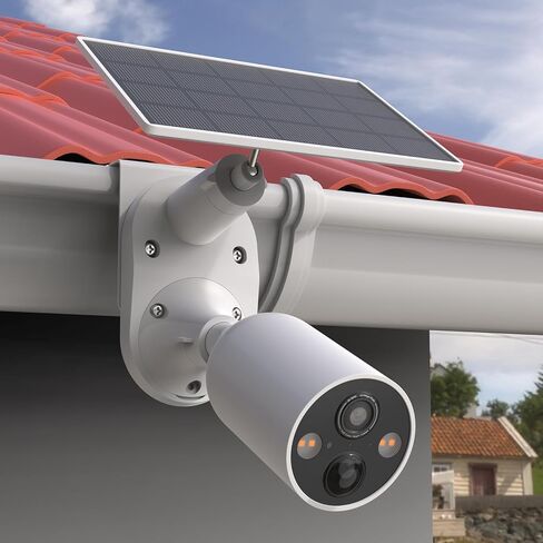 Gutter Mount Compatible with TP-Link Tapo C660 C615F C645D C402 C403 C460 C425 C630 C411 C610 TC82 TC90 TC85 KIT C675D KIT Solar Cameras and C545d,Tapo A201 Solar Panel Camera (White) in Kuwait