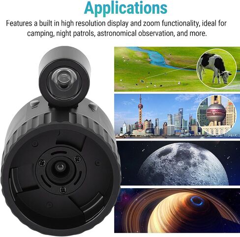 Diyeeni Monocular Telescope Electronic Eyepiece, 1.54 Inch Screen 10X Zoom with 1200mAh Battery, for Camping Astronomical Observation in Kuwait