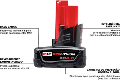 Milwaukee 48-11-2440 M12 REDLITHIUM XC 4.0 Extended Capacity Battery Pack in Kuwait