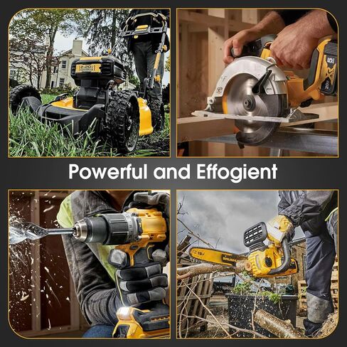 4 Pack 8.0ah Replacement for dewalt 20v max Battery Lithium | | Compatible with DCB208 DCB200 DCB206 DCB205 DCB203 Apply dewalt 20v max Cordless Power Tools in Kuwait