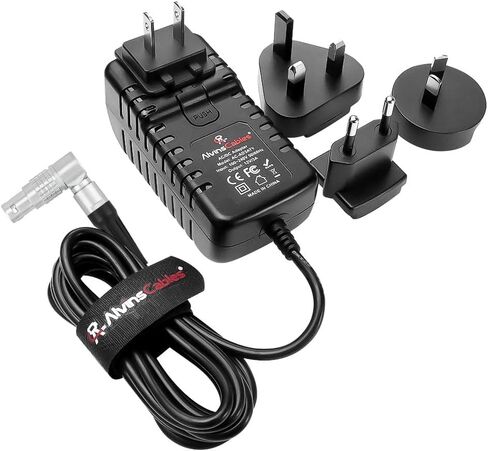 Alvin’s Cables RED DSMC3 Rotatable 6 Pin Female AC Power Supply Adapter 12V 3A Universal Plug Charger for RED DSMC2 DSMC3 Komodo-X V-Raptor Camera, for DJI Ronin 4D, with UK EU AU US Plugs 2m/6.6ft in Kuwait