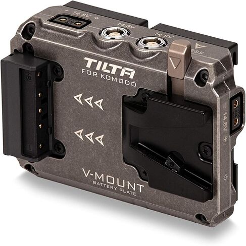 Tiltaing Dual Canon BP to V Mount Adapter Battery Plate Compatible with RED Komodo Camera - Tactical Gray | TA-T08-BPV in Kuwait