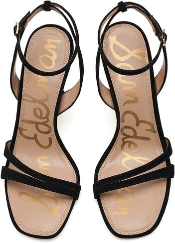 Sam Edelman Women's Junie Heeled Sandal, Black, 12 Medium in Kuwait