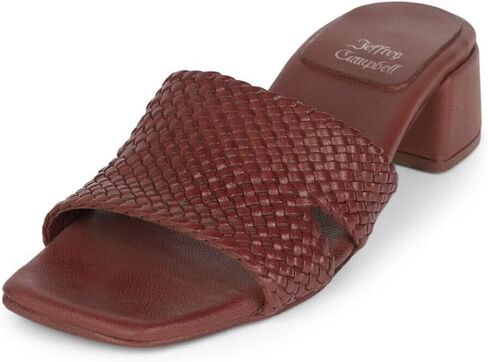 Leather Heeled Sandal by KV in Kuwait