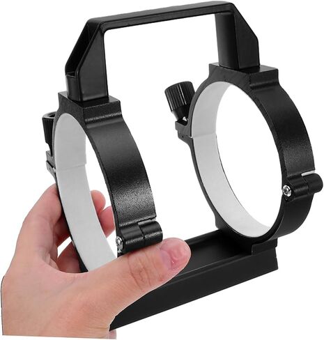 Metal Telescope Tube Clamp Ring with Quick Release Design and M6 1/4 Thread Hole, Universal Compatibility for Astronomical and Lunar Observation in Kuwait