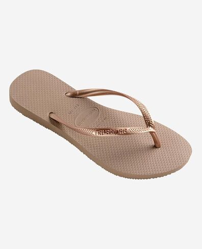 Havaianas Slim Women's Slippers, Rose Gold,7/8 US Women in Kuwait