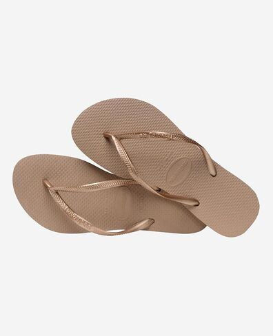 Havaianas Slim Women's Slippers, Rose Gold,7/8 US Women in Kuwait