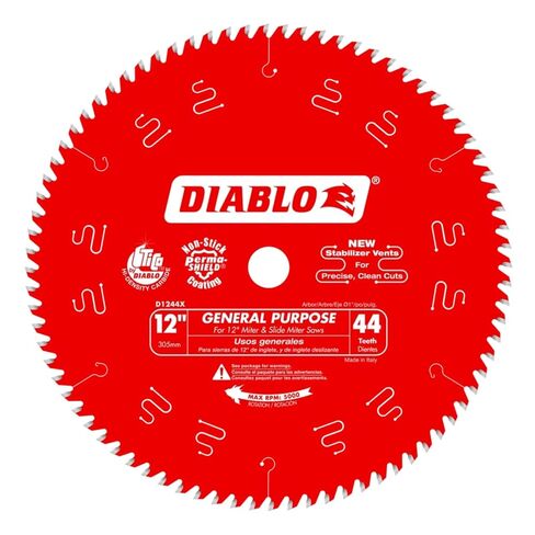 Diablo D1244X 12" x 44 Tooth Combination Blade 8-Pack in Kuwait