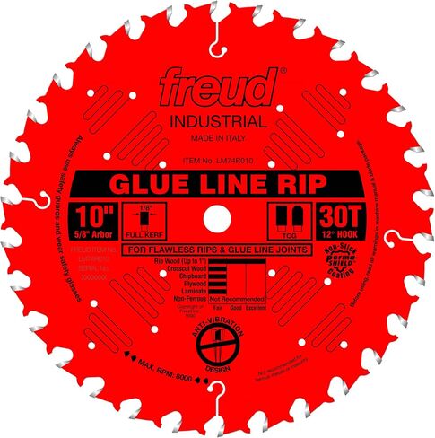Freud America 10" Heavy-Duty Rip Blade (LM72R010) and 10" Industrial Glue Line Ripping Blade (LM74R010) in Kuwait
