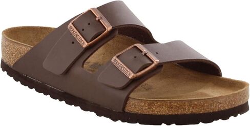 Birkenstock Women's Arizona Birko-Flo Dark Brown Birko-flor Sandals - 43R EU (US Men EU's 10-10.5,US Women EU's 12-12.5) in Kuwait