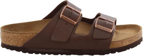 Birkenstock Women's Arizona Birko-Flo Dark Brown Birko-flor Sandals - 43R EU (US Men EU's 10-10.5,US Women EU's 12-12.5) in Kuwait