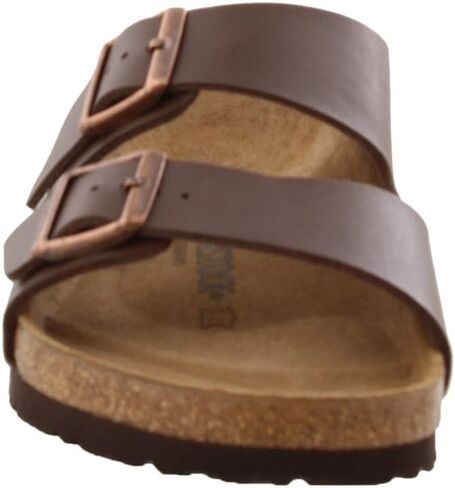 Birkenstock Women's Arizona Birko-Flo Dark Brown Birko-flor Sandals - 43R EU (US Men EU's 10-10.5,US Women EU's 12-12.5) in Kuwait